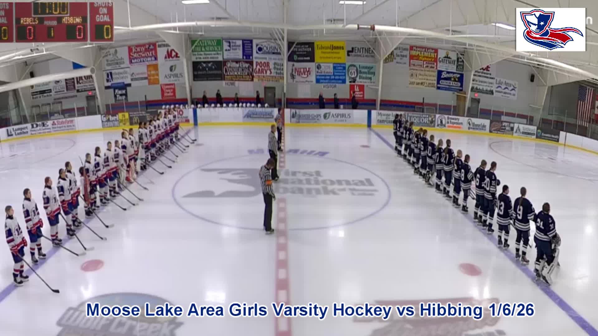 Rebels Girls Varsity Hockey vs Hibbing 1-6-26