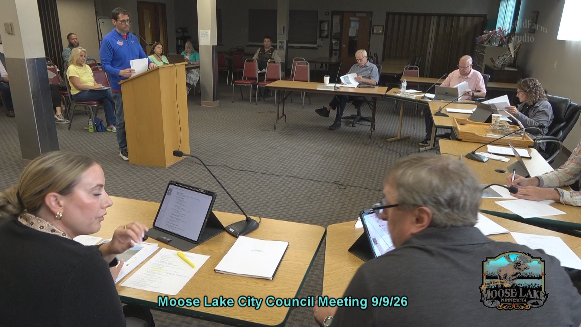 Moose Lake City Council Meeting 9-9-26